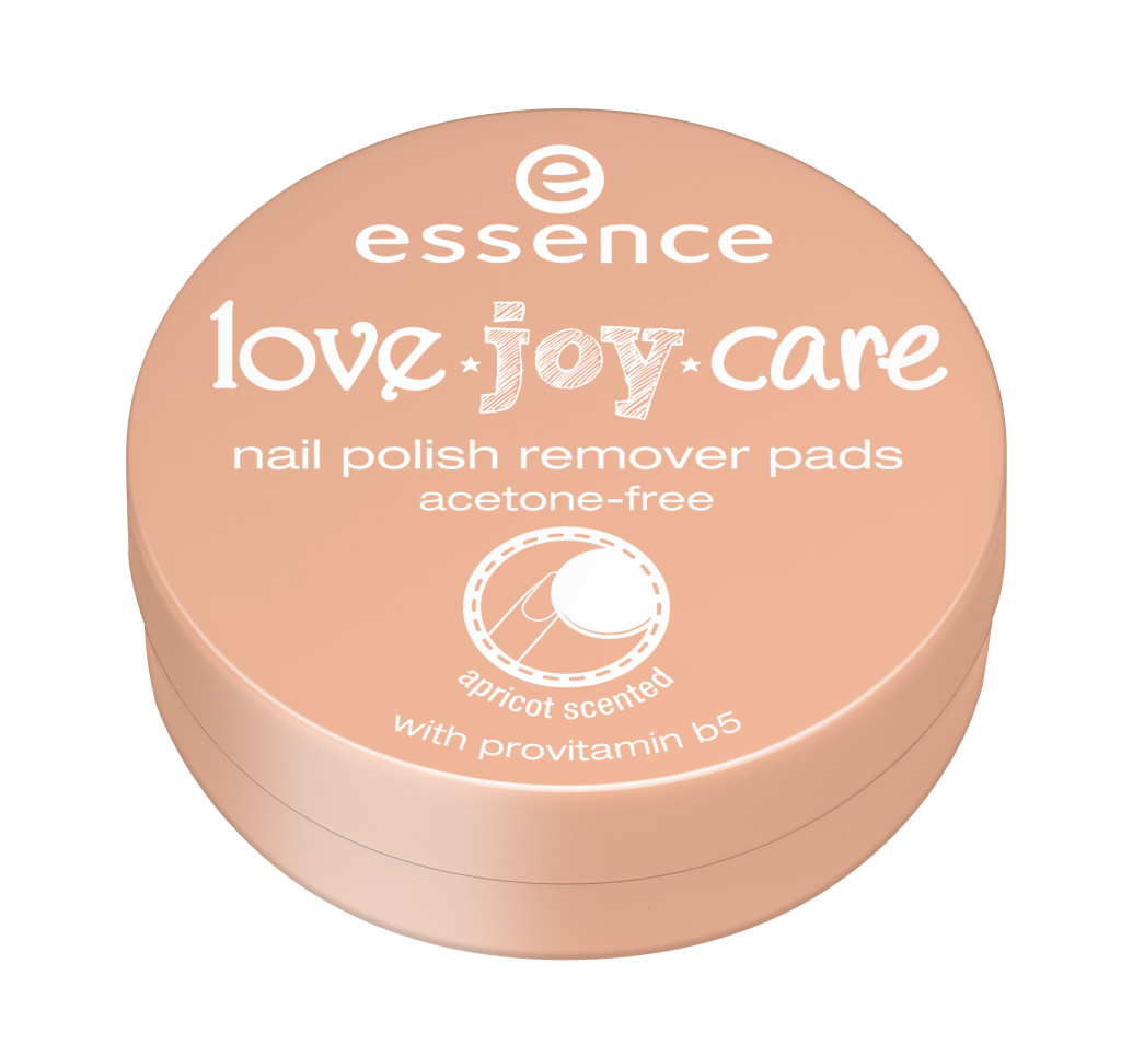 ess. love.joy.care nail polish remover pads